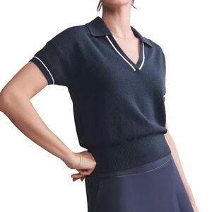 NWT Rhone Birdie sweater polo in navy